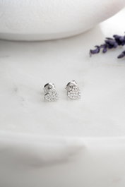 Heliophilia Silver Pendientes de Plata de Ley 925 Stud